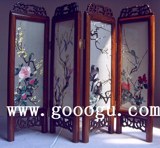 花鳥(niǎo)刺繡小屏風(fēng) 雙面繡小屏風(fēng) 蘇繡小屏風(fēng)