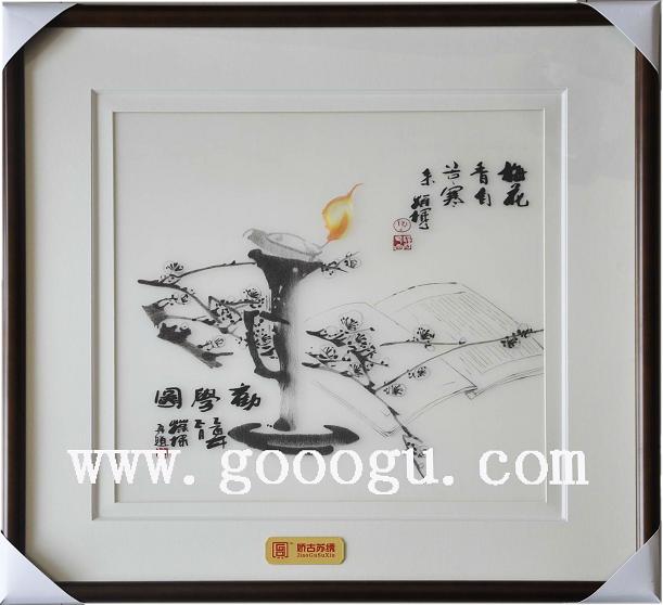 刺繡精品裝飾畫，室內裝修畫，值的收藏的裝飾畫